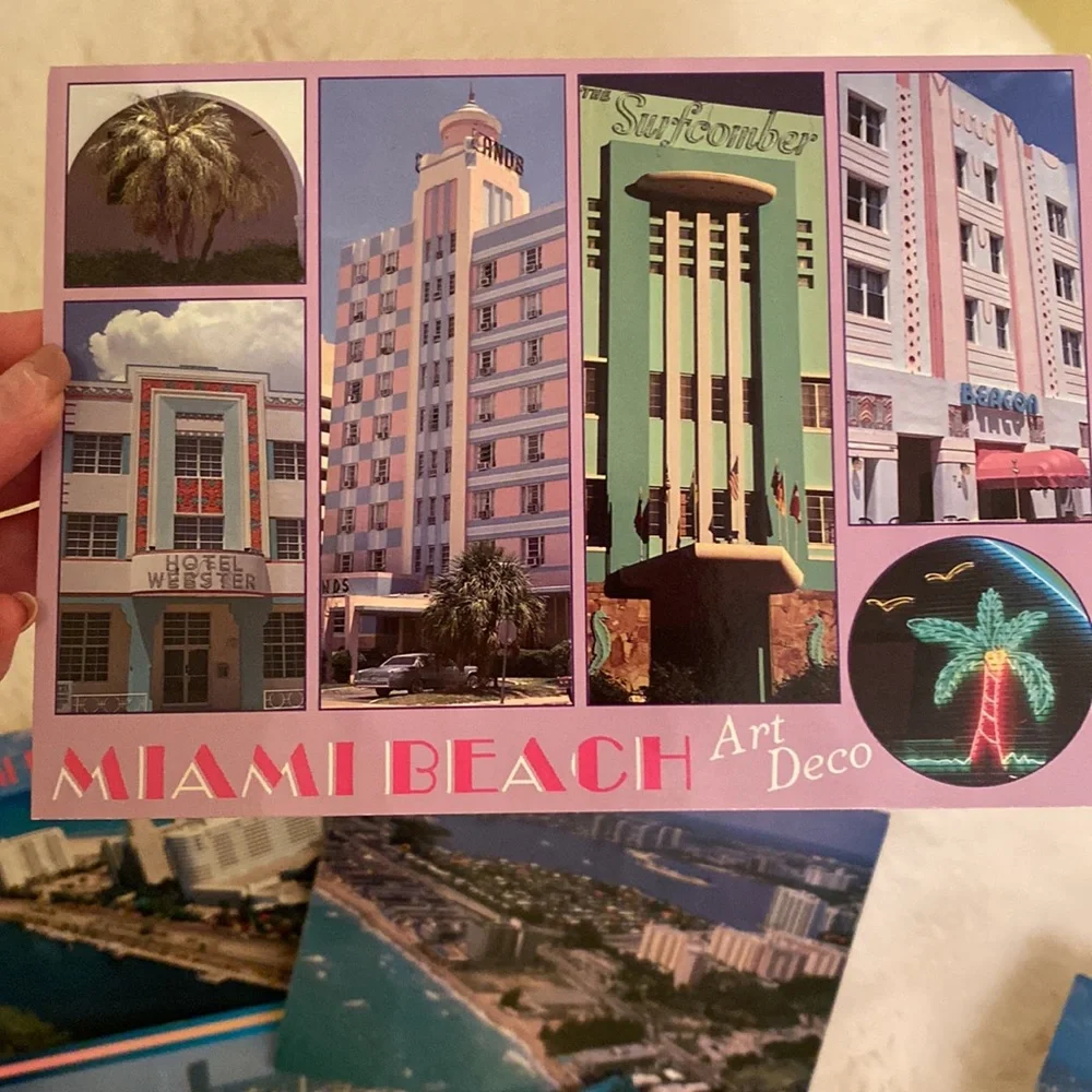 11 Vintage 90’s Scenic Florida Impressions POST CARDS w/ palm trees on back